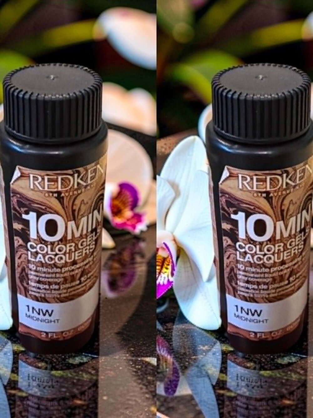 Redken Color 10min Gels Lacquers 1NW Midnight Warm Natural 2 oz_ 2 units